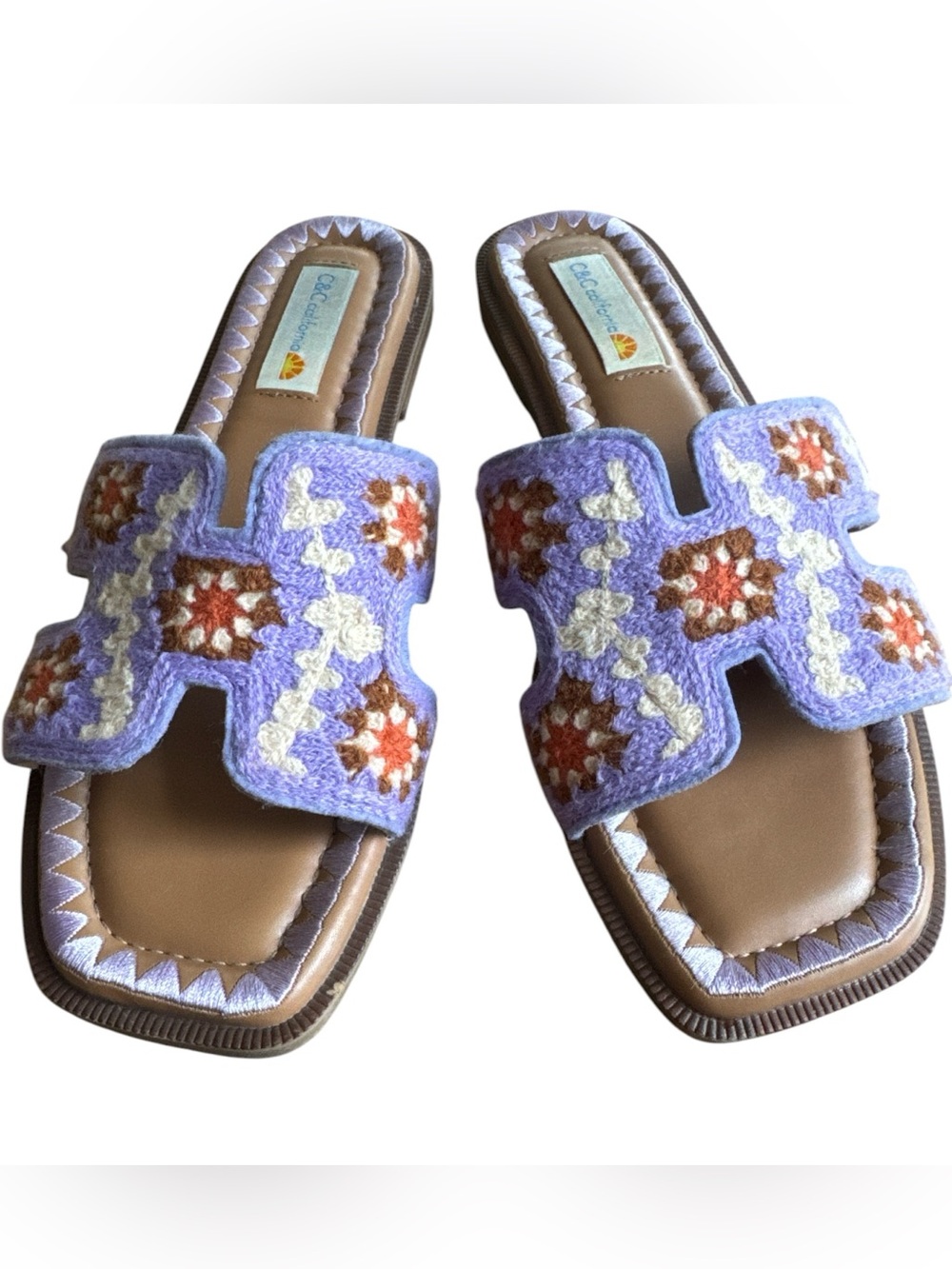 Women's C&C California Purple Calypso Sandals 8